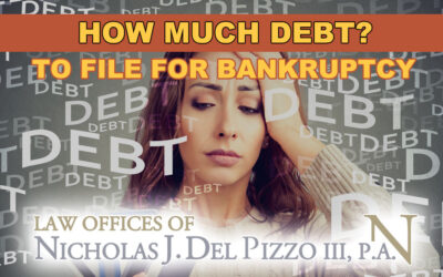How much debt is needed to file for bankruptcy?
